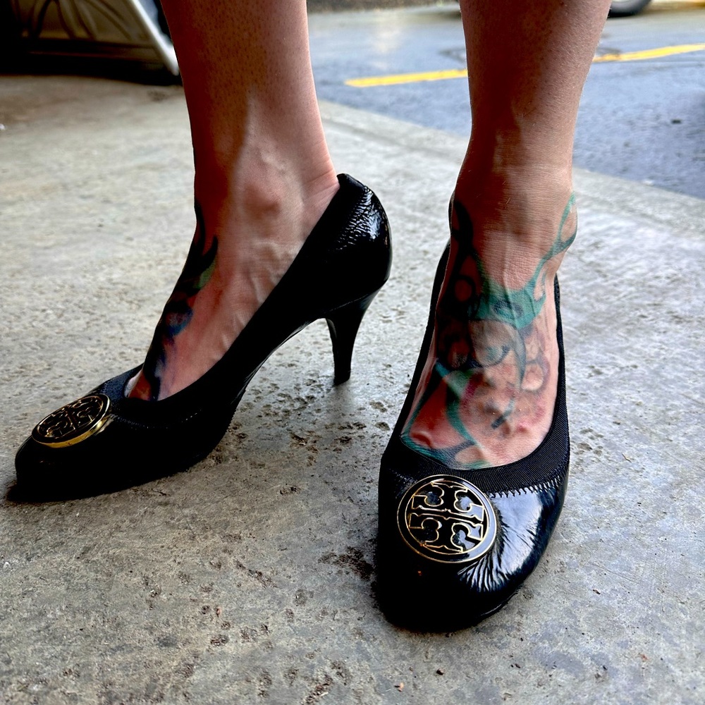 Tory Burch patent leather heels
